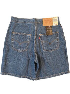 Levi's Jean Shorts Womens 12 Blue Denim Bermuda Slash Pocket Casual Summer
